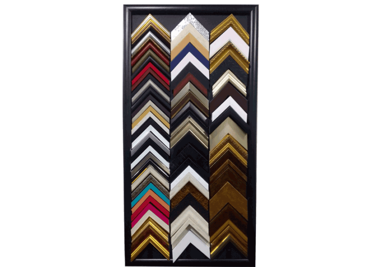 muestras de marcos en marqueteria cuadree y enmarcación, entra al simulador