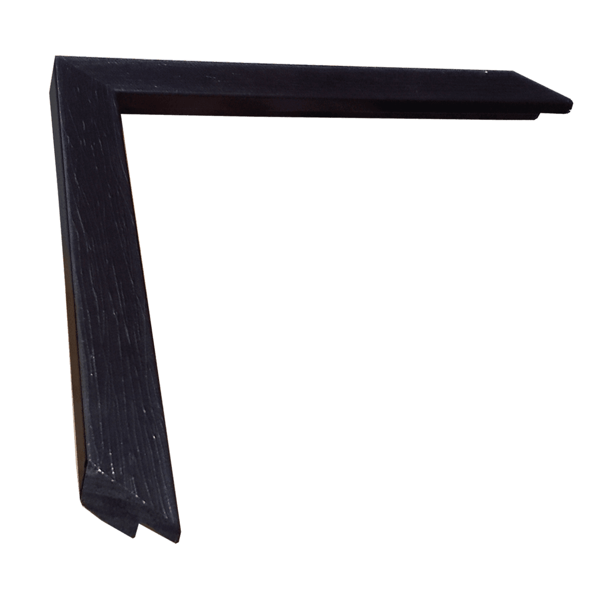 Moldura delgada color Negra texturizada