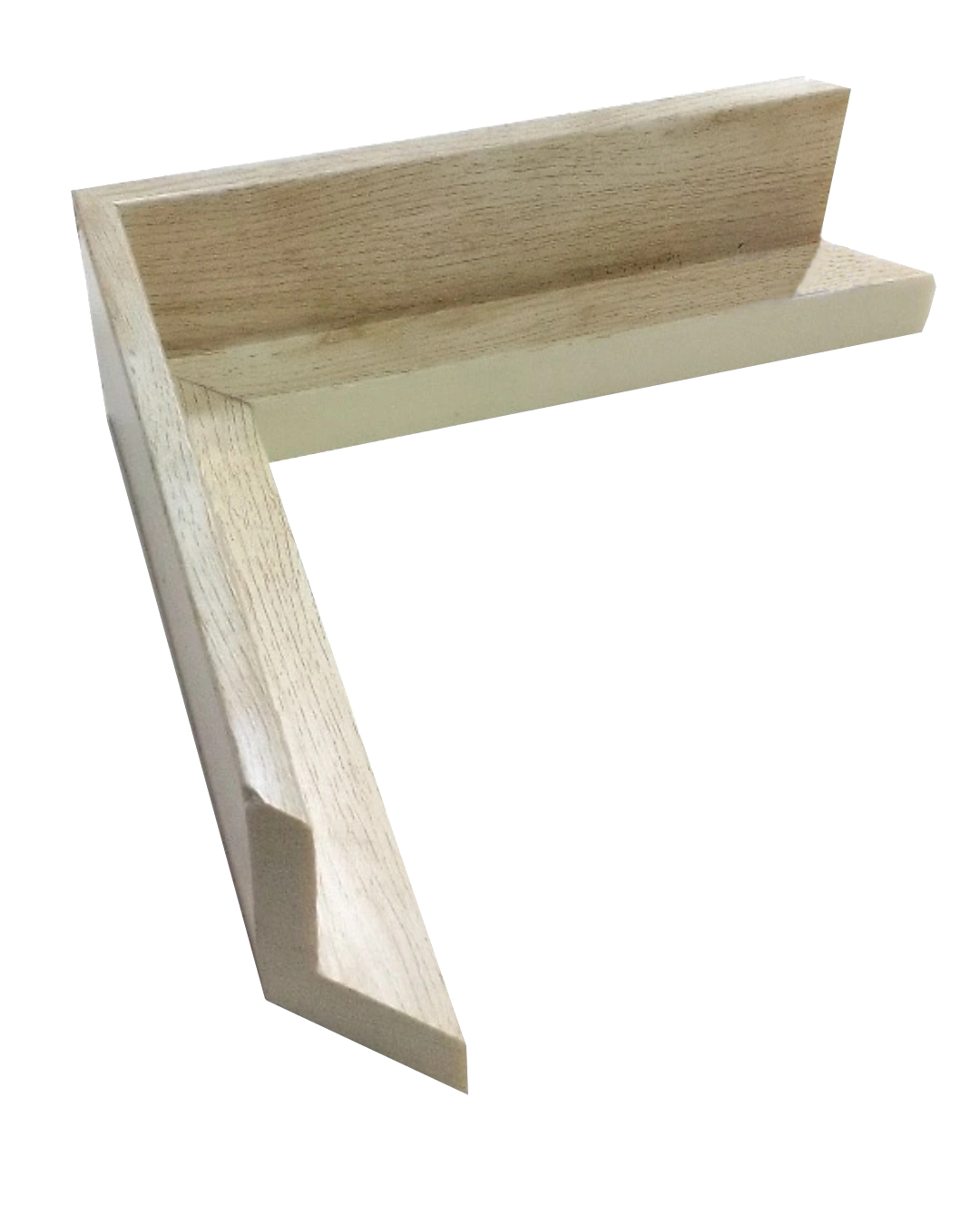 Moldura encajonada color natural clara